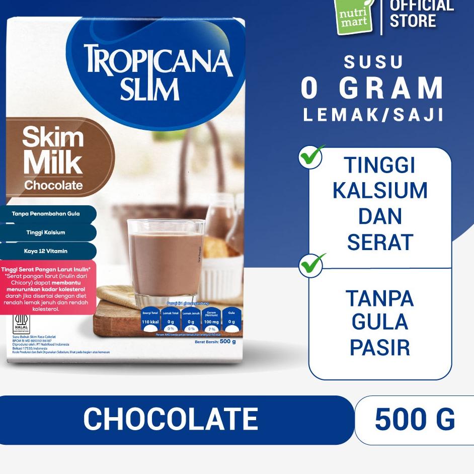 

➫ Tropicana Slim Susu Skim Chocolate 500gr - Bantu Turunkan Kolesterol ℗