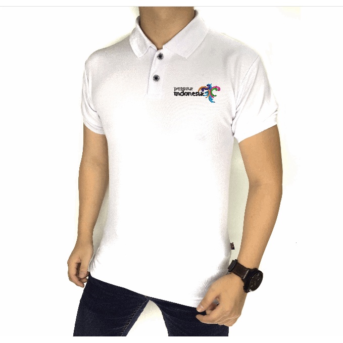 Poloshirt poloShirt Kaos Polo KaosKerah Pesona Indonesia Logo Bordir
