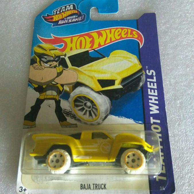 HOT WHEELS BAJA TRUCK. TEAM HOT WHEELS THE ORIGIN OF AWESOME. TH REG.