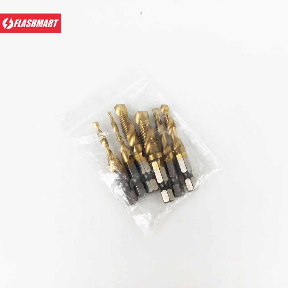 Flashmart Mata Bor Drill Bit Countersink HSS M3-M10 6 PCS