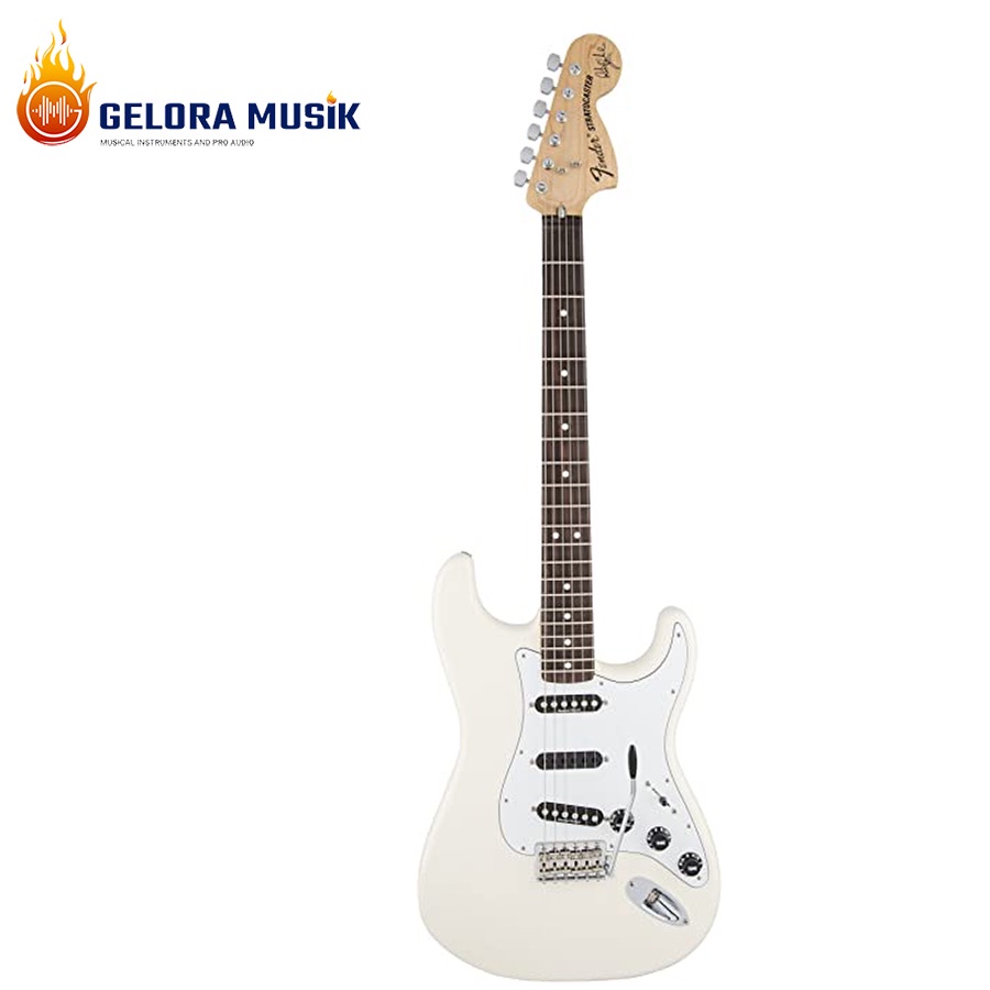 Gitar  Elektrik Fender Artist Ritchie Blackmore Stratocaster, Scalloped Rosewood Neck, Olympic White