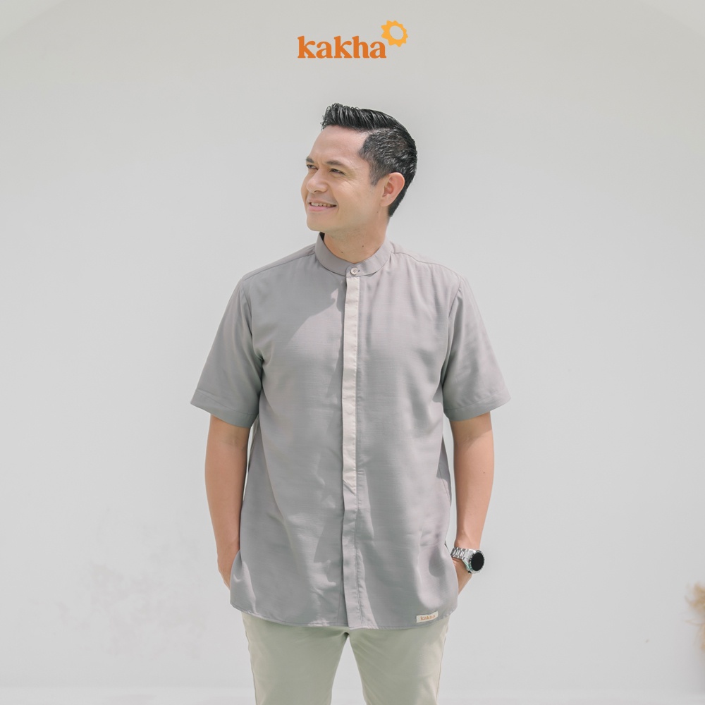 Kakha - Sarimbit Keluarga mandalika (A) / Baju couple keluarga / Sarimbit Keluarga / Baju muslim couple-Koko Ayah Pendek