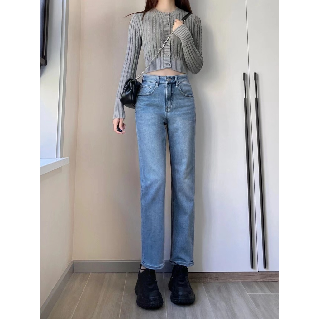 ✅COD NEW HW SKINNY JEANS  BIRU/ HIGH WAIST CELANA JEANS PREMIUM BOYFRIEND