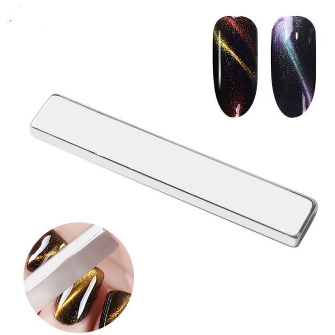 Magnet Long Square Cat Eye Gel Polish / Magnet Kutek Gel Cat Eye Mata Kucing Persegi Panjang Daya Tarik Kuat