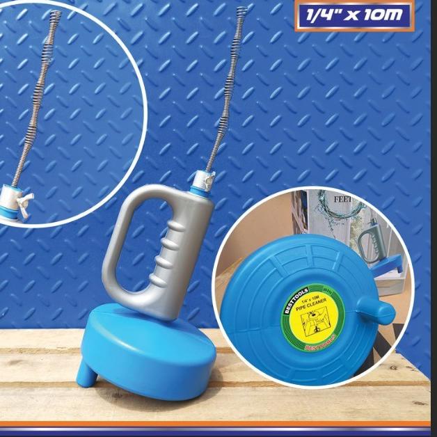➳ Pipe cleaner 10m kabel sling saluran air macet mampet BESTTOOLS PCM010 alat pembersih pipa drain ▲