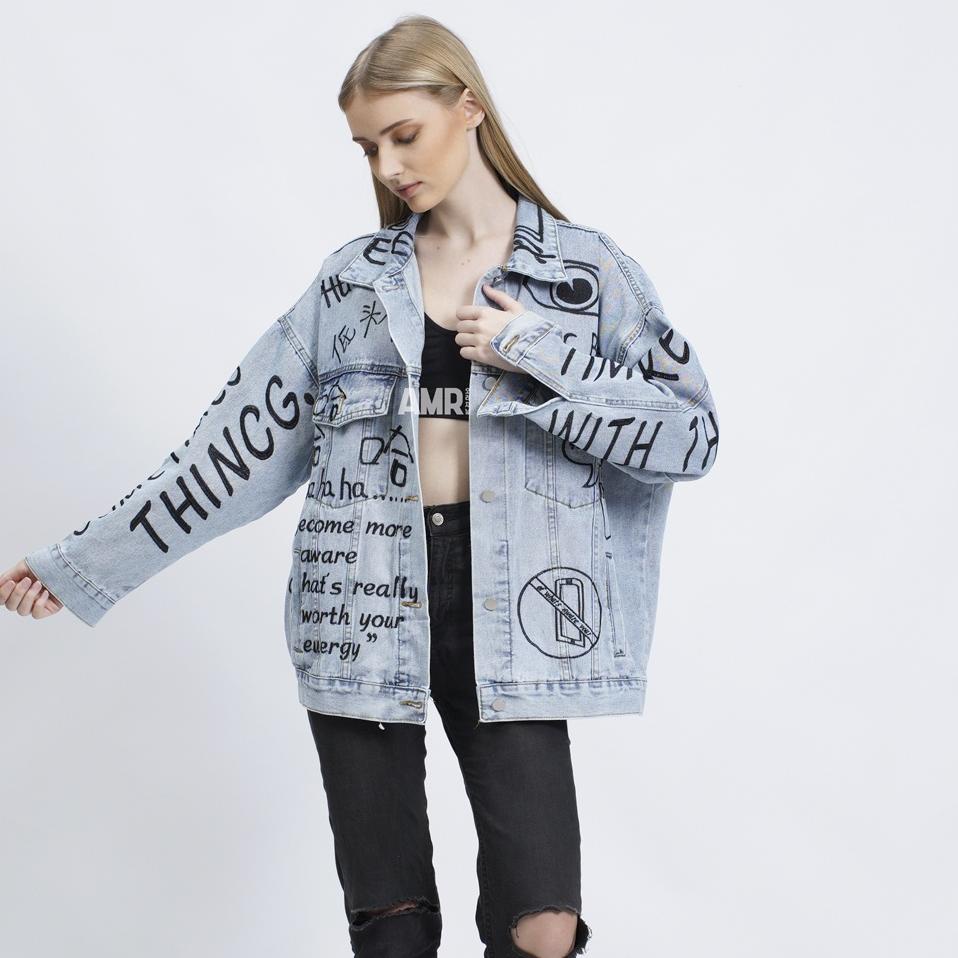 BOOMING AMR ORINAL -  NO PHONE 5206 - JACKET JEANS OVERSIZE  TOXIC