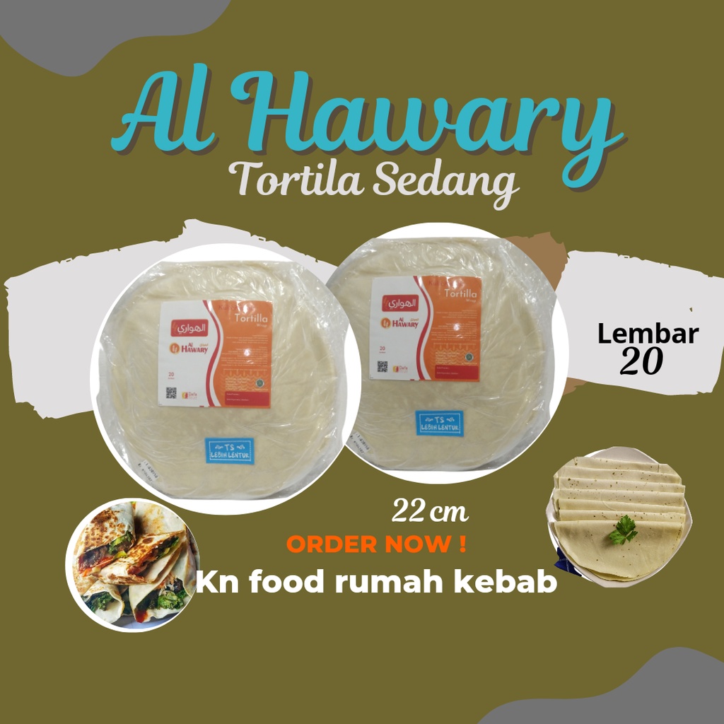 

tortila sedang 22cm/ kulit kebab22cm