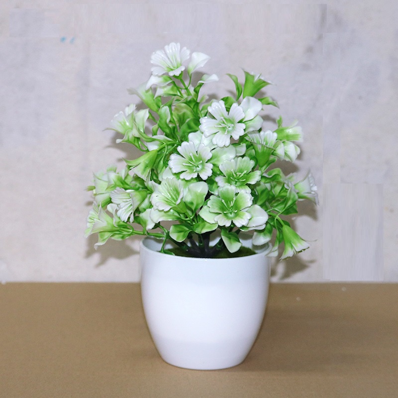 FYGALERY PT42 Pot Tanaman Hias Bunga Hias Plastik Ornamen Pot Bongsai Artificial Flower Decoration