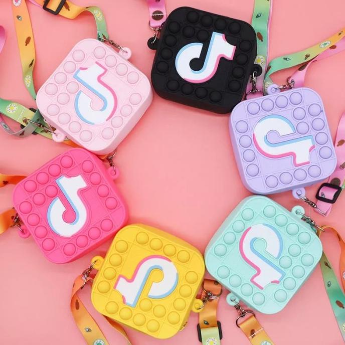 Tas Selempang Anak pop it Bag POP ITS POPIT PUSH IT TIKTOK Dompet Mini