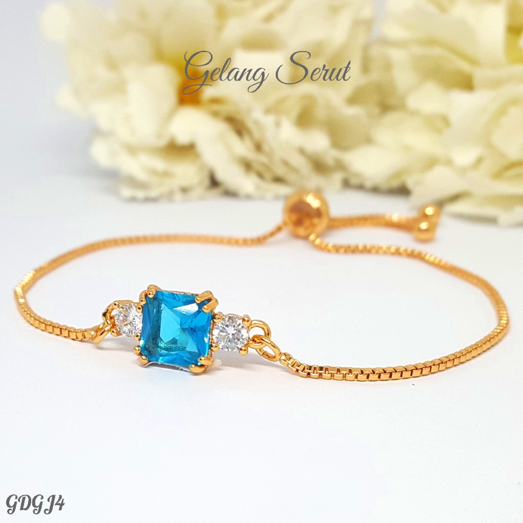 PGX Gelang Serut Xuping Aksesoris Wanita Fashion Korea Perhiasan Lapis Emas - R268