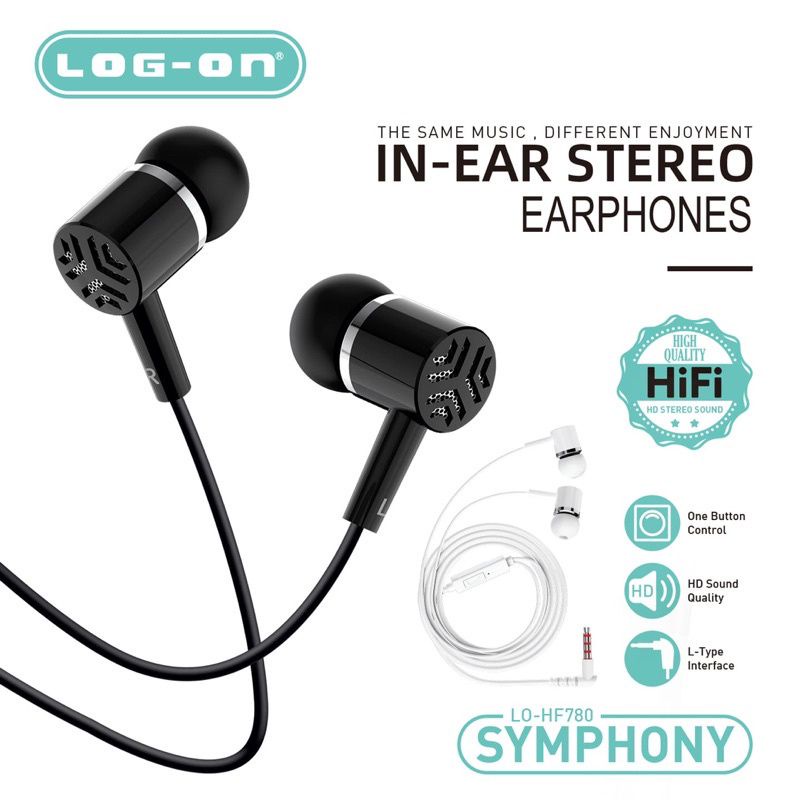 Earphone Log on LO-HF780 SYMPHONY