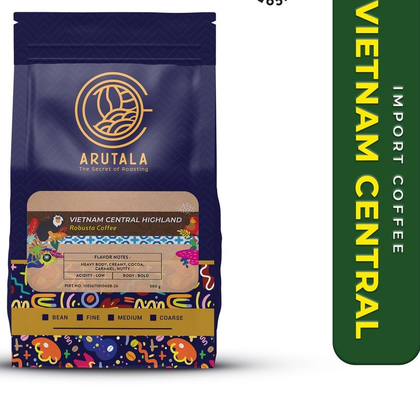 

☛ ARUTALA Kopi Vietnam Central Highland Robusta 500 Gram ☼