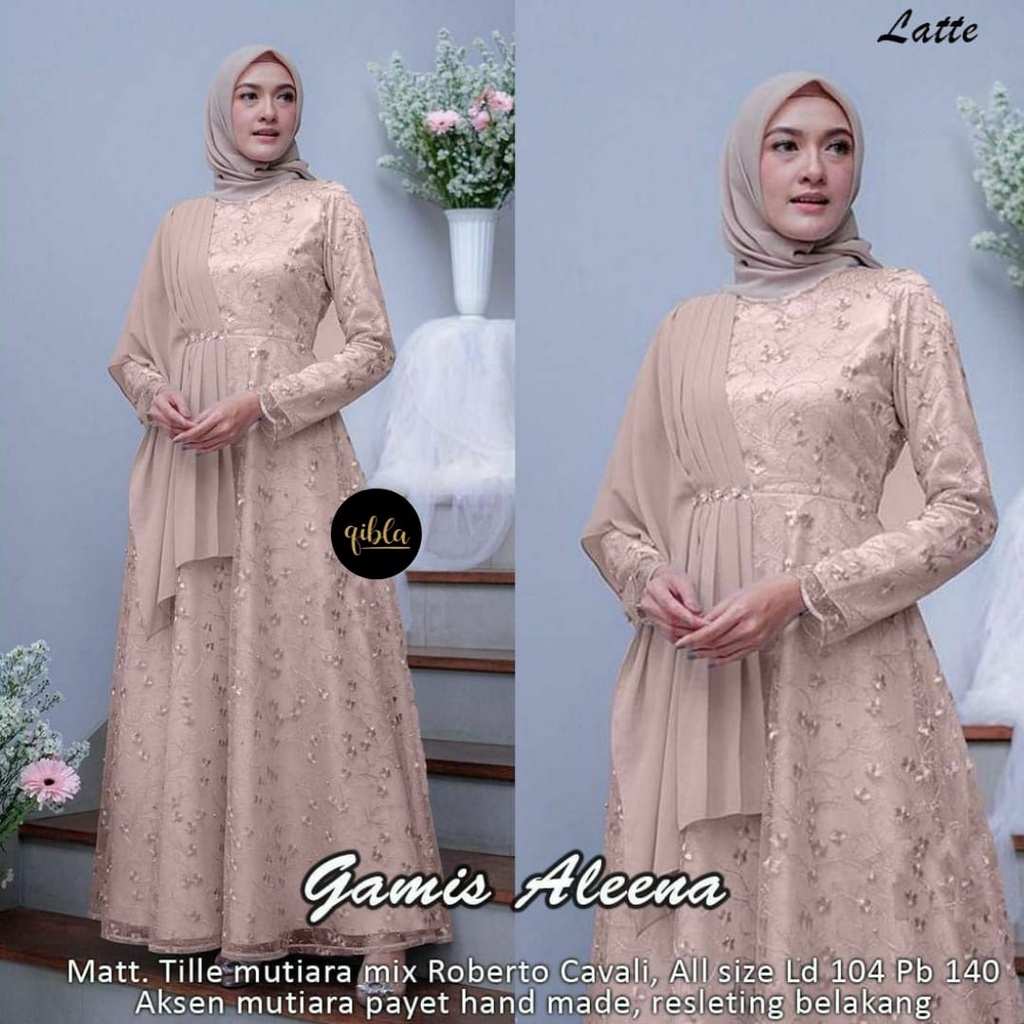 Aleena Dress Muslimah Gamis Kondangan Terbaru Gamis Pesta Cantik Gamis Brukat Remaja Aleena Dress Selendang Gamis Lebaran Anak Perempuan Gamis Kondangan Cantik Dress Muslim Terbaru Gamis Remaja Muslimah Seragam Pernikahan Outfit Bridesmaid Terabru