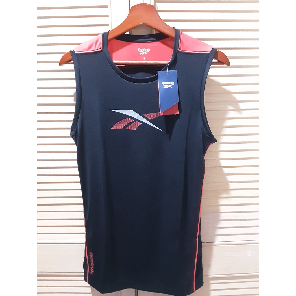 REEBOK Dryfit Tanktop Pria Hitam-Original 100&