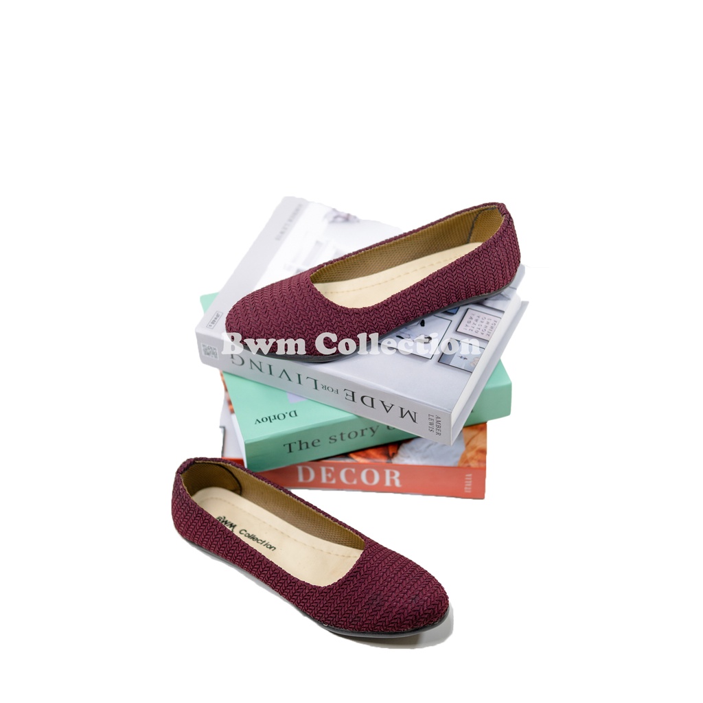 ARTA SHOP ~ SEPATU BALET WANITA / SEPATU BALET WANITA MODEL RAJUT / SEPATU KERJA WANITA FORMAL / SEP