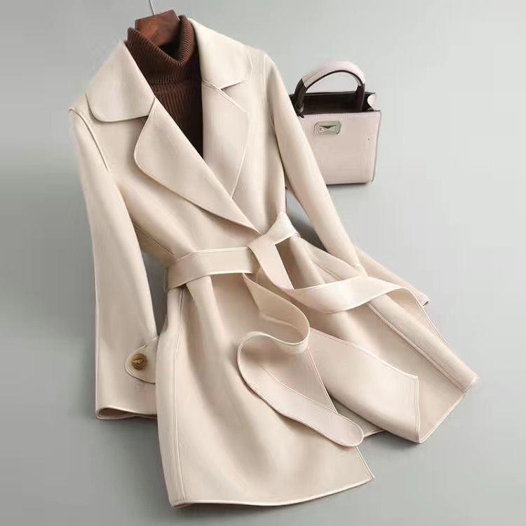 IMPORT WOMAN ALICE AUTUMN SPRING COAT WOOLEN KOREAN STYLE MANTEL WANITA MUSIM GUGUR MUSIM SEMI