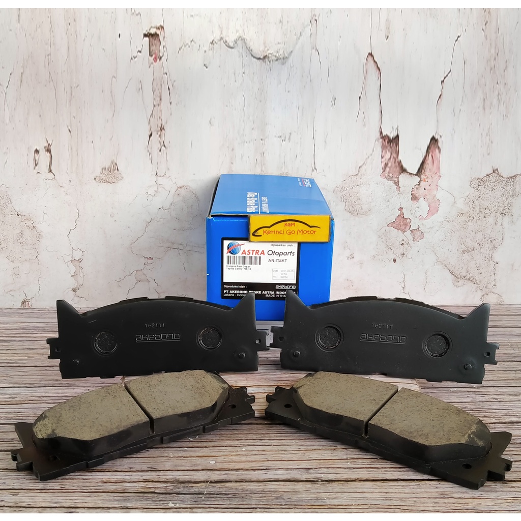 BRAKE PAD KAMPAS REM DEPAN CAMRY 2006-2018 AKEBONO AN-734KT