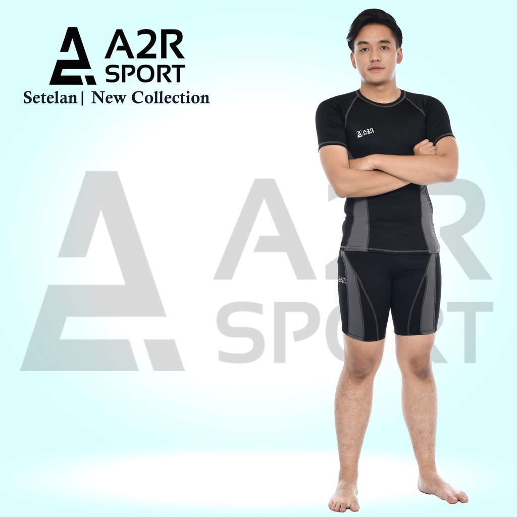 A2R Sport - Setelan dewasa Baju renang lengan pendek