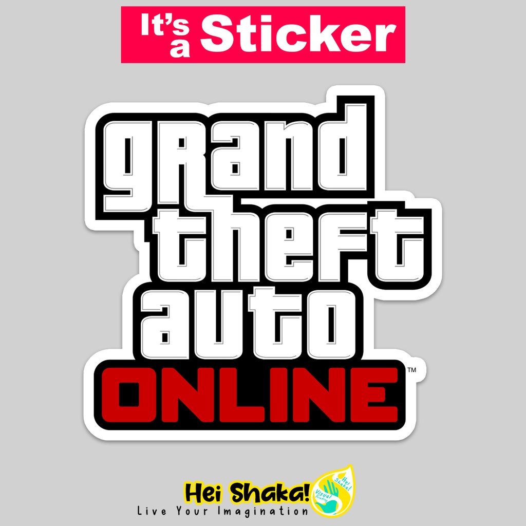 

Stiker GTA Grand Theft Auto Online Sticker Gamer Tempelan Gaming Bahan Vinyl Anti Air