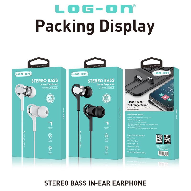 Earphone Log on LO-HF787 CONCERTO