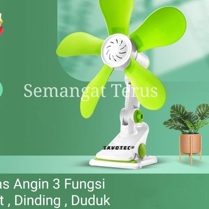 ➯ Mini fan jepit javotec 490(jepit~dinding~duduk) / Kipas Angin Jepit 24W / Kipas angin mini / Kipas