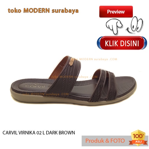 Sandal wanita casual sendal slide flat selop cewe trepes CARVIL VIRNIKA 02 L