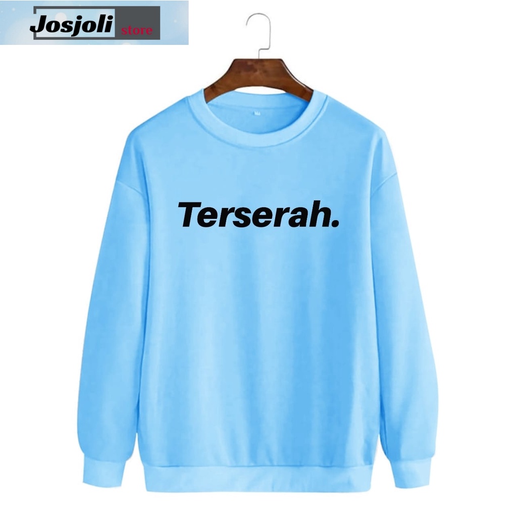 JOSJOLI_STORE/Baju Sweater Terserah/Atasan Pria Dewasa Lengan Panjang/L XL