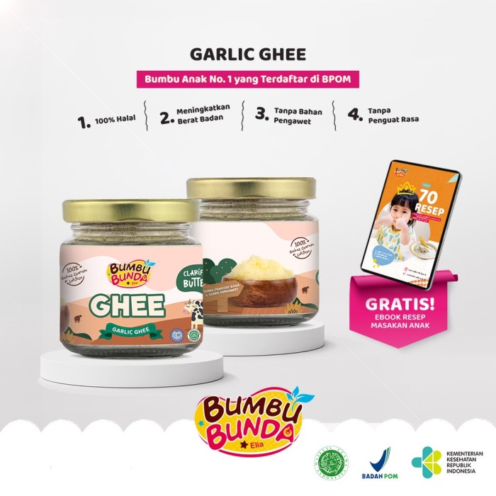 

Bumbu Bunda Elia GHEE Mpasi BB Booster / Garlic Ghee Grass Fed