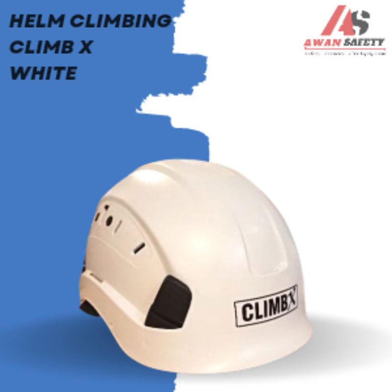 Helm Climbing Safety/Helm Panjat Tebing/Helm Rescue CLIMB X Putih White