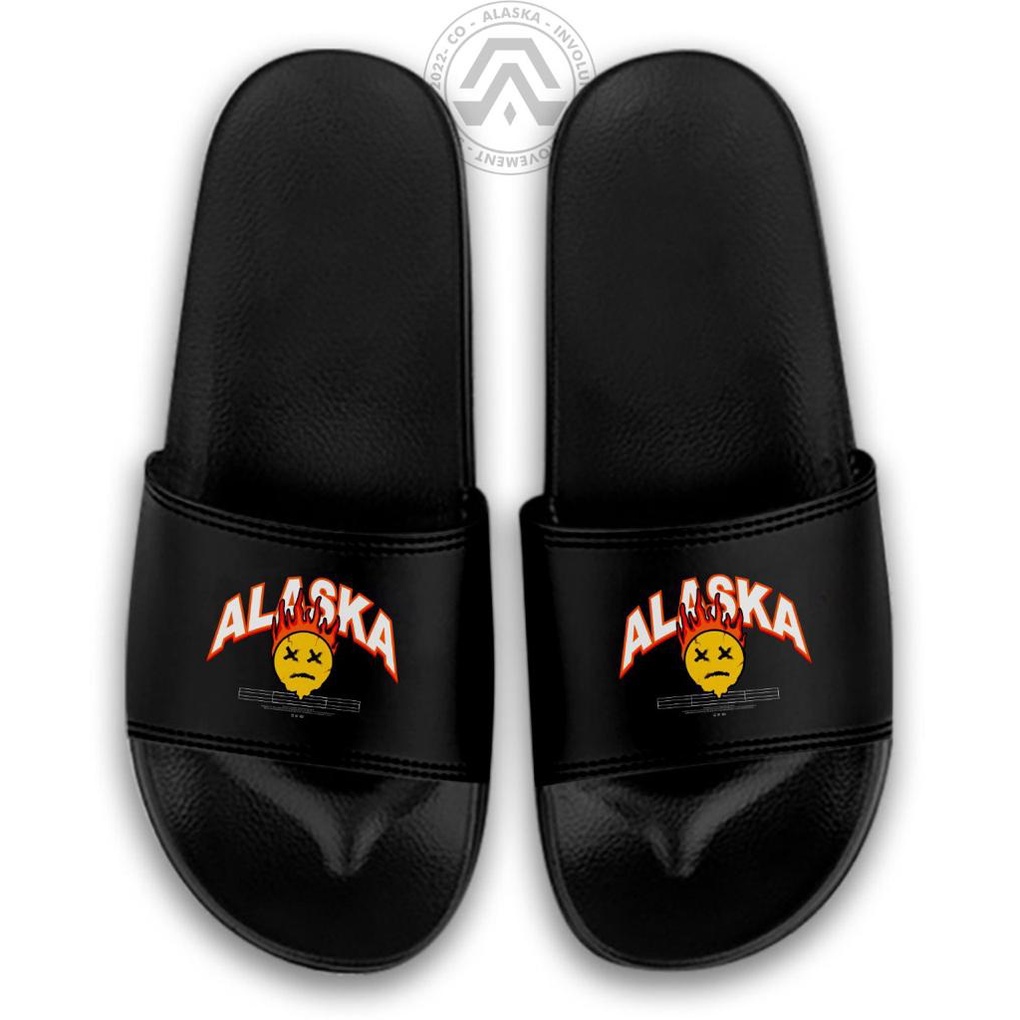 Sandal Slop Pria Sandal Slide Pria Hitam Sandal Slippers