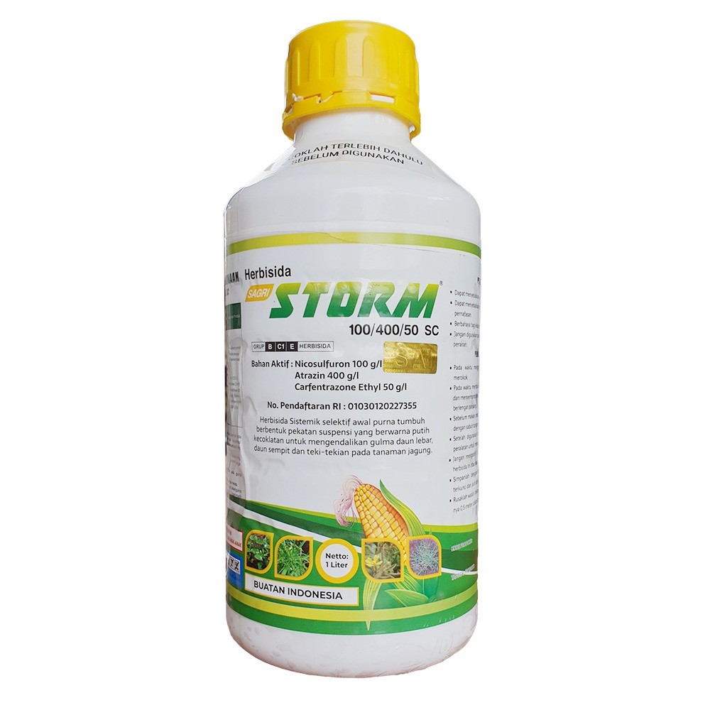 OBAT RUMPUT AMPUH SELEKTIF JAGUNG 3 BAHAN AKTIF | SAGRI STORM 1 LITER