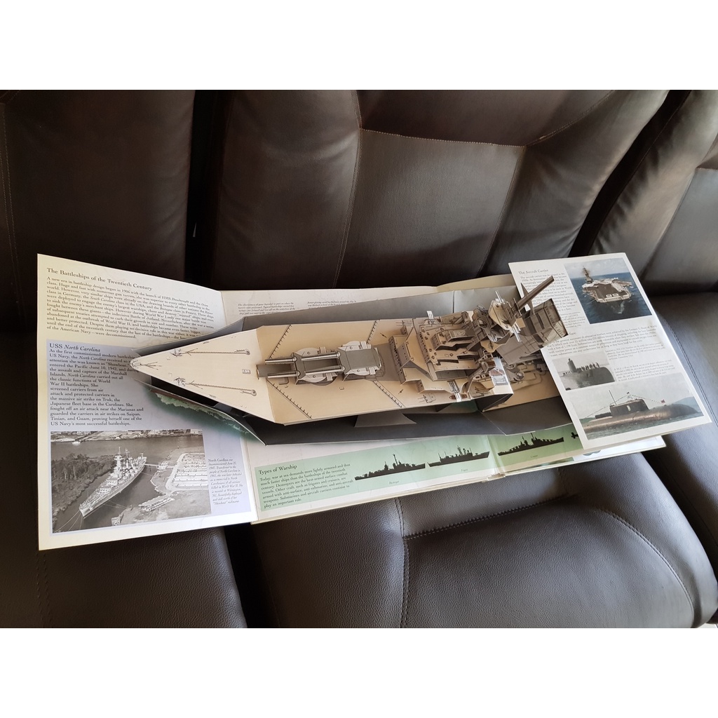 The Pop-Up Book of Ships by David Hawcock & Eric Kentley (Hardcover) - import book - buku pop-up imp
