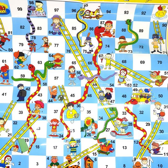Ular Tangga Snake & Ladders Mainan Ular Tangga Jumbo