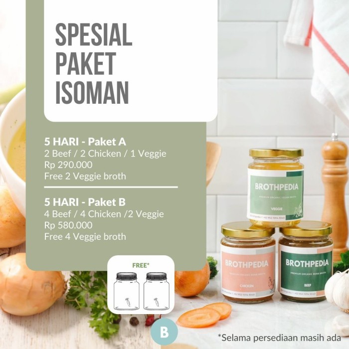 

Bone Broth spesial paket isoman