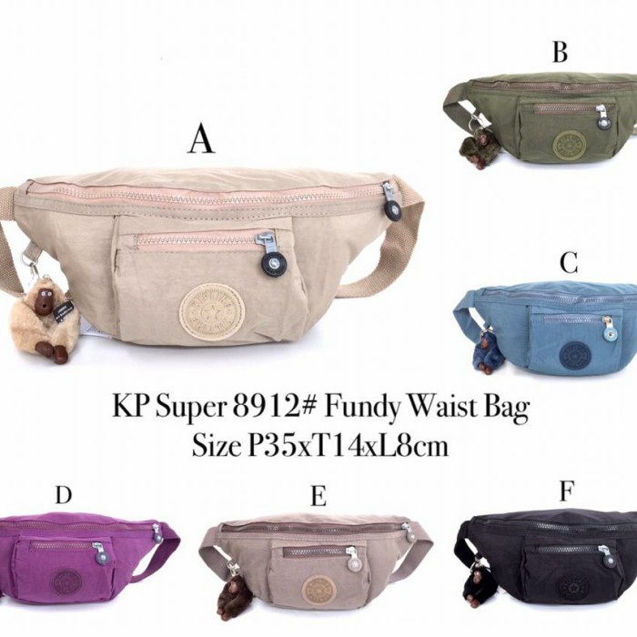 Best Seller Tas Pinggang Kipling 8912 Fundi Waist Bag Suprem Import