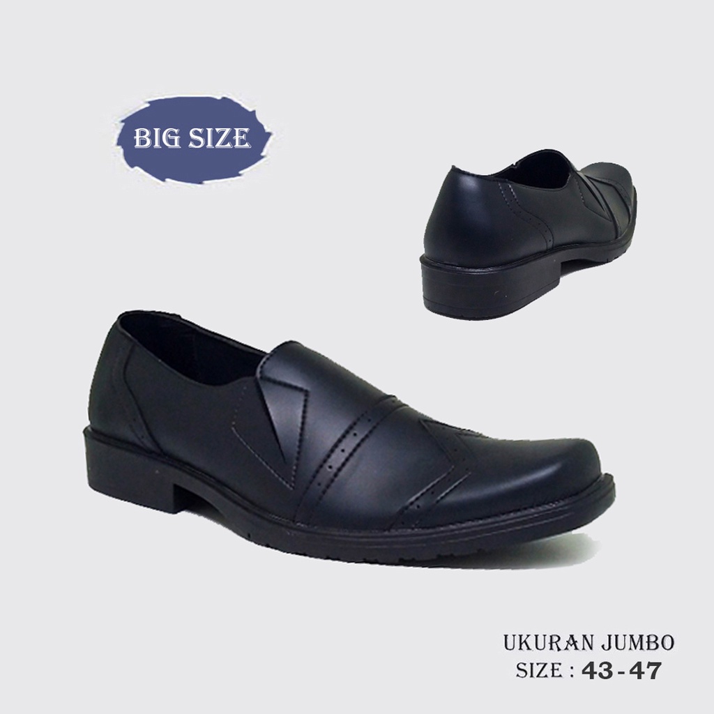 JAVARIS X ZAGIB PREMIUM | Sepatu Pria Ukuran Besar Big Size 43-47 / Pantofel Slip Ngantor Cowo