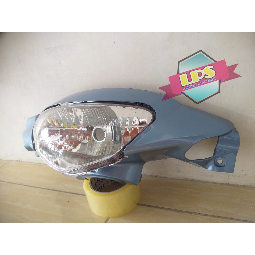 Batok Kepala Depan + Reflektor Mio Sporty Warna Biru Telur Asin Termurah
