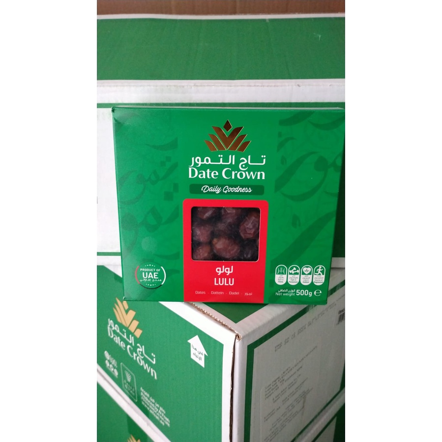 

Kurma date crown lulu KOTAK 20X500gr /CTN Exp 11/24