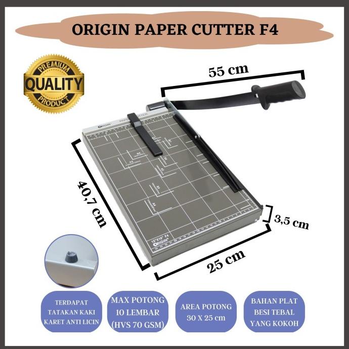 

Alat Pemotong Kertas PCC F4R / Paper Cutter Origin F4