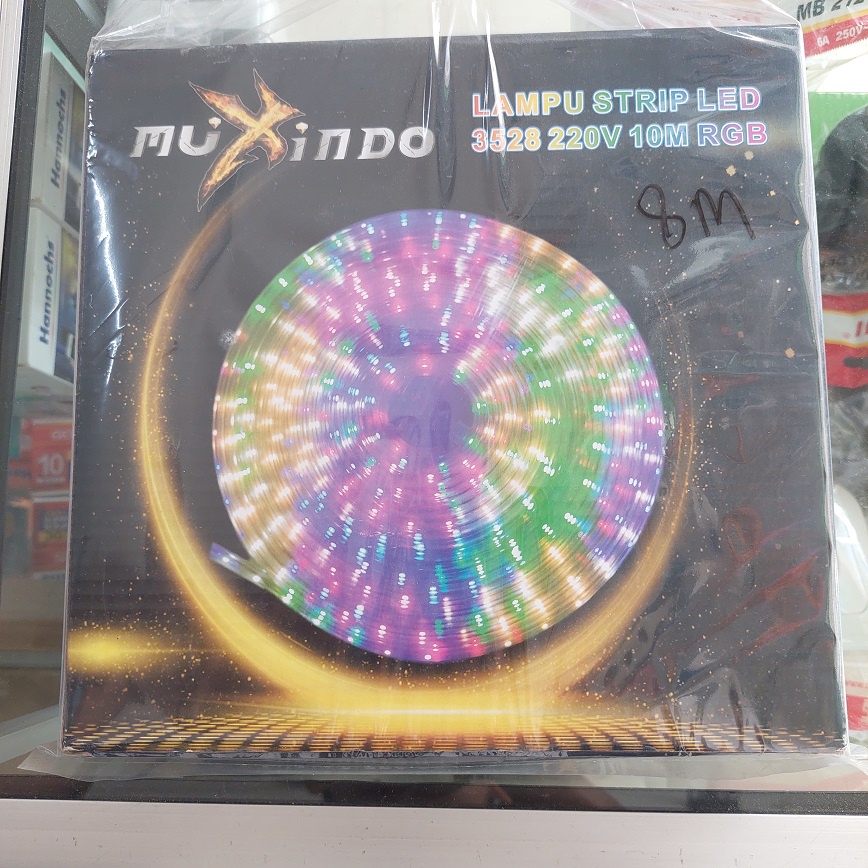 Lampu LED Strip RGB Muxindo 10 Yard 10Y 10 Y Lampu Selang Warna Warni Dekorasi Hiasan Panggung Malam