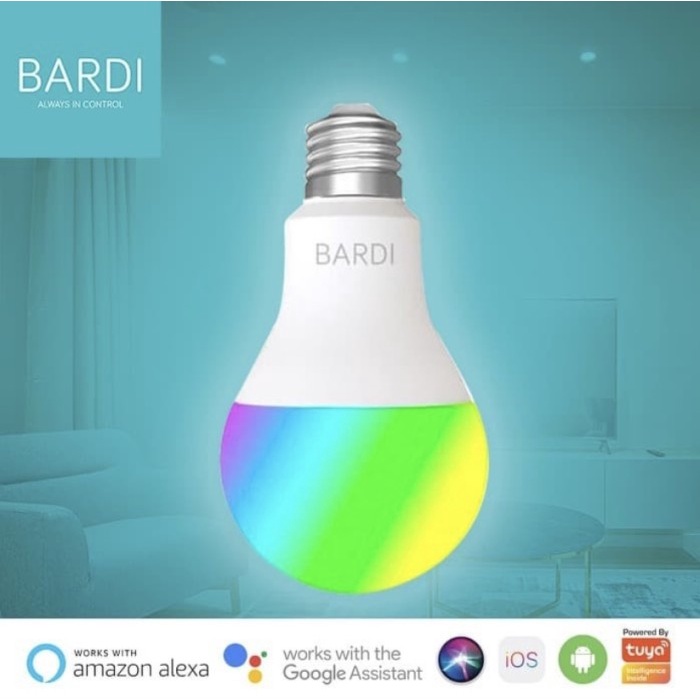 [Smart ] Bardi Smart Light Bulb 9W Rgbww Wifi - Lampu Pintar [Lamp]