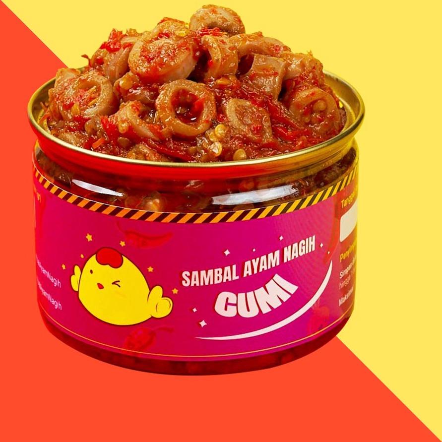 

☪ SAMBAL NAGIH - Sambal Cumi Asin Toples ♚