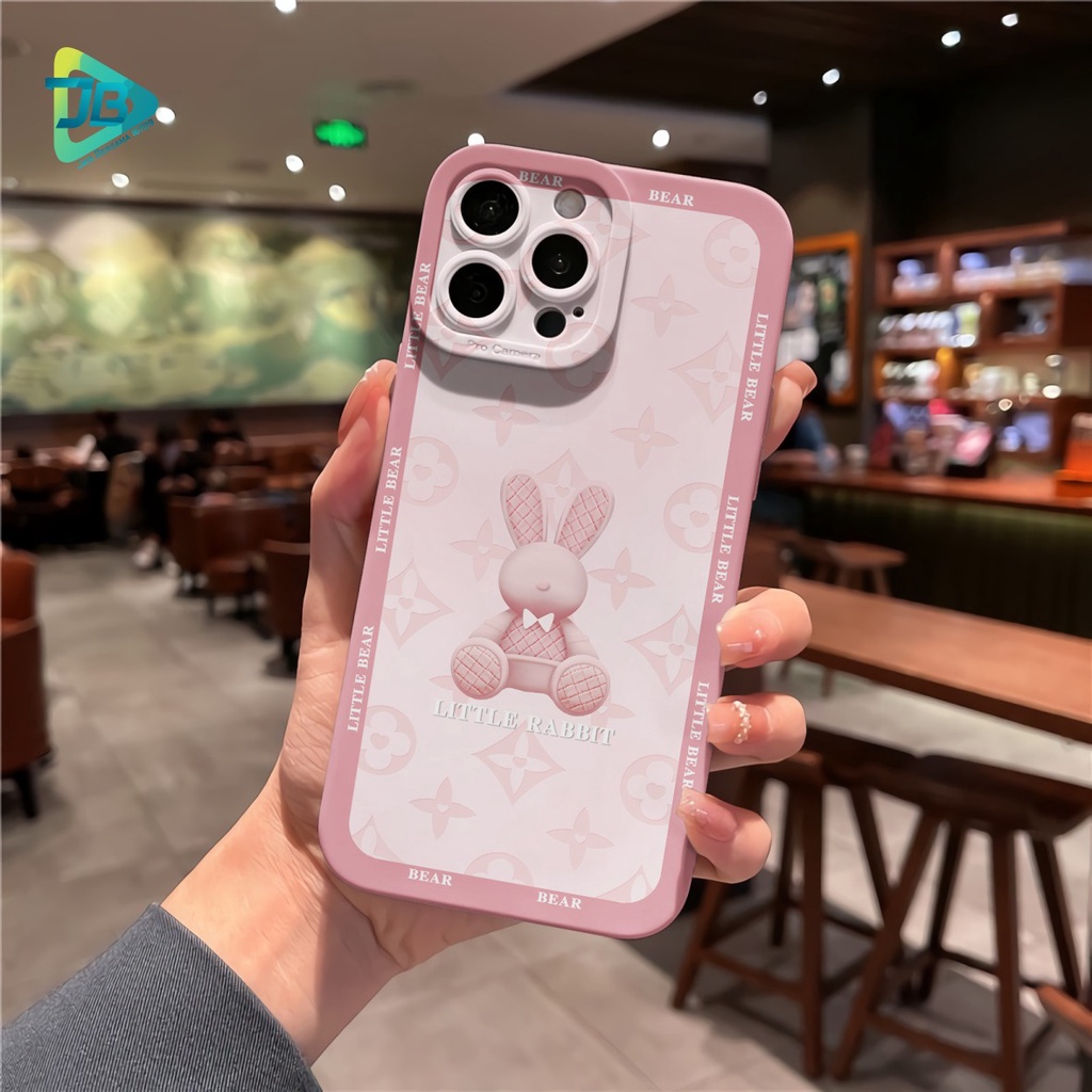 CUSTOM CASE SOFTCASE SILIKON PROCAMERA LITTLE RABBIT CUSTOM IPHONE 6 6S 7 7+ 8 8+ X XS MAX 11 12 13 14 PRO MAX JB7314