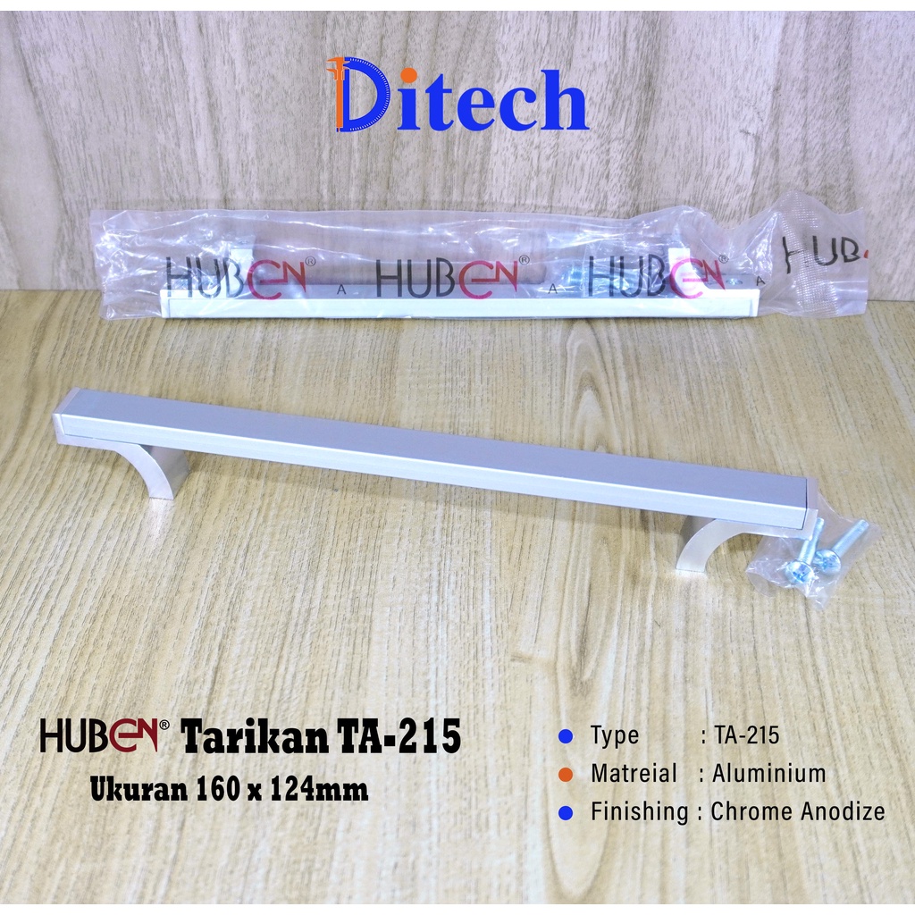 ✅Tarikan Alumunium HUBEN TA-215 Besar - Handle Pegangan Pintu Laci Lemari Kitchen Set