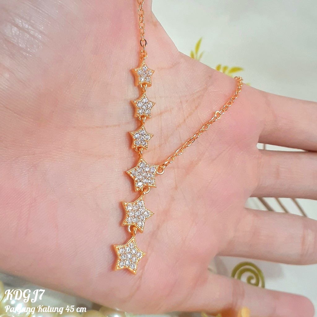 PGX Kalung Wanita Xuping Aksesoris Fashion Perhiasan Lapis Emas Premium - XD005