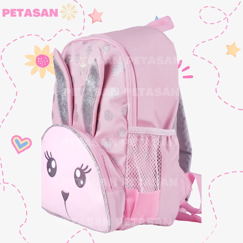 PTS -  TAS RANSEL + LUNCH BAG PINK SHELLA EAR SPARKLE -  Tas Anak + Lunch bag - Ransel Sekolah Anak Tas Anak