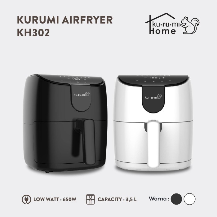 [Fryer] Kurumi Home Low Watt Air Fryer Kh 302 [Dapur]