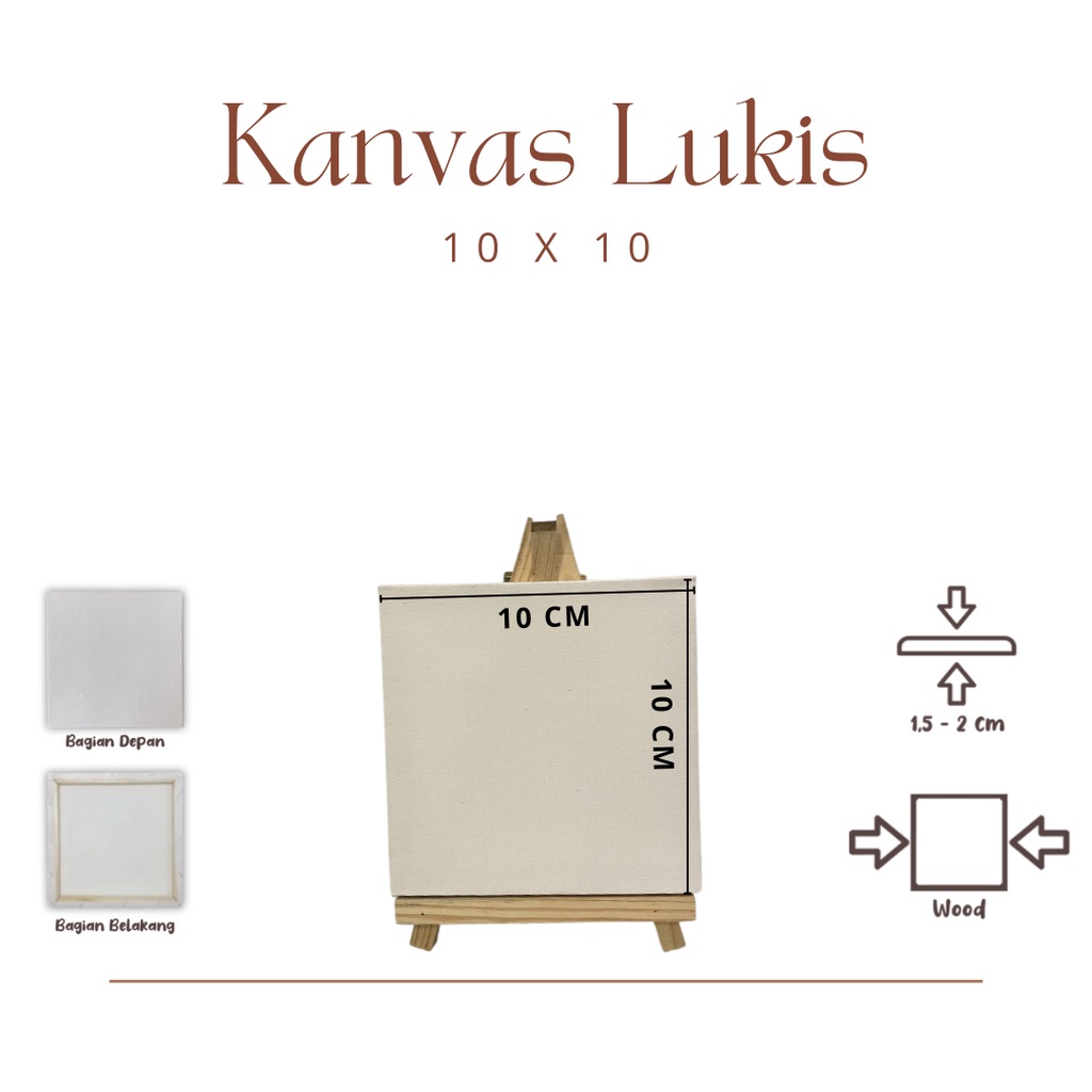 

Kanvas Lukis 10x10 Premium I Include Frame I Kanvas Polos [ 10 x 10 cm]