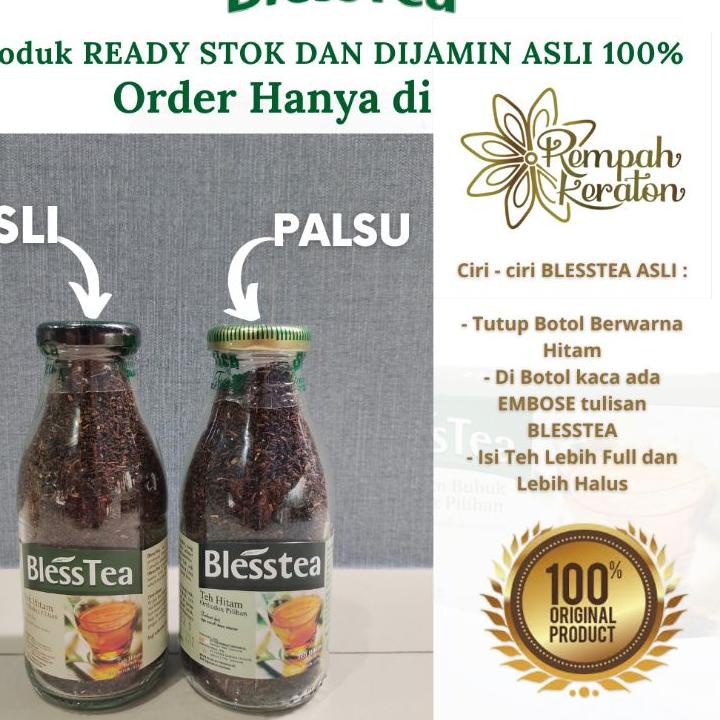 

➽ Blesstea Teh Hitam Botol DiJamin ASLI isi 110gr ♕