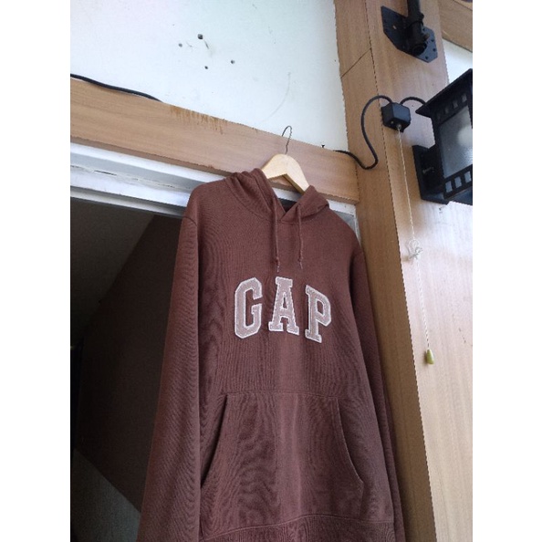 hoodie gap coklat